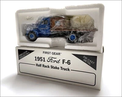 Camión de estacas Ford F-6 1951 primera marcha de colección escala 1:34 Rockie Brewing Foto 1 de 4