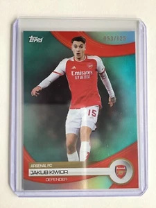 JUEGO EQUIPO TOPPS ARSENAL 2023/24 PARALELO JAKUB KIWIOR 053/125 - Imagen 1 de 2