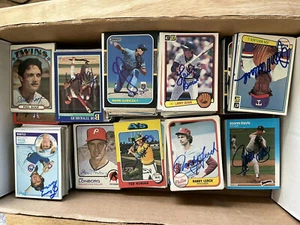 Lot von 10 verschiedenen zufälligen Major League Baseball handsignierten signierten Karten Autos - Bild 1 von 3