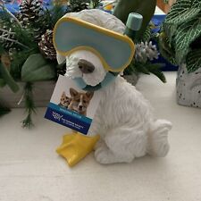 Humane Society White Scuba Snorkel Goggles Dog 12”