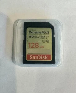 SanDisk 128GB 150MB/s Extreme SDHC SDXC Class 10 UHS-I U3 Memory Card 4K - Picture 1 of 1