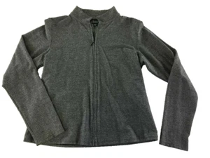 Eileen Fisher Full Zip Lightweight Jacket Small Grat Track Yoga USA - Picture 1 of 3