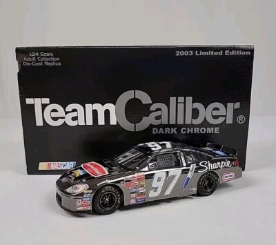 2003 Kurt Busch #97 Rubbermaid 1/24 Team Caliber Owners Темный Хром Литая - Изображение 1 из 4