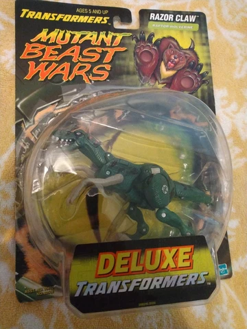Transformers Mutant Beast Wars Deluxe Razor Claw Action Figure Raptor 1999 NEW Cover