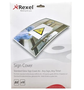 Rexel Standard Schild Hülle A4 matt 2104252 10er Pack - Bild 1 von 5