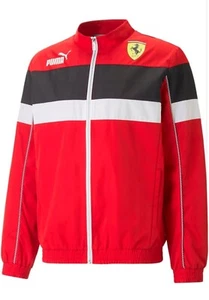 Puma Scuderia Ferrari Race SDS Jacket Red Motorsport Full Zip Men’s L NWT - Picture 1 of 14