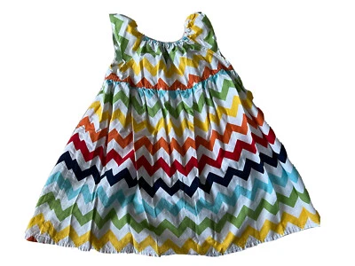 Vestido Southern Tots Talla 4t Niñas Zigzag Sin Mangas Arco Iris Colores Niñas Foto 1 de 3