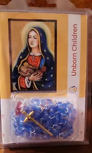 Religious rosary for unborn babies, beads with simulated embryos inside. - Picture 1 of 4