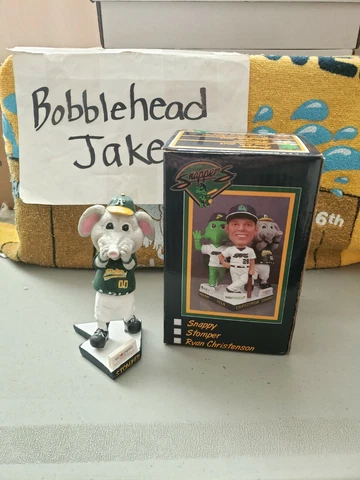 NIB 2013 MASCOT STOMPER BELOIT SNAPPERS OAKLAND A'S BOBBLEHEAD SGA 7/28/13 Cover