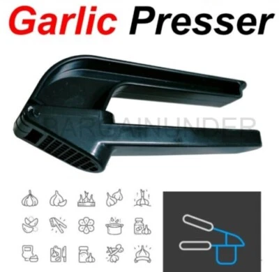 Prensatelas de plástico para ajo pasta de ajo prensatelas de jengibre trituradora de ajo utensilios de cocina Foto 1 de 2