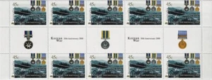 MINT 2000 50th ANNIVERSARY OF KOREAN WAR STAMP GUTTER BLOCK OF 10 - Picture 1 of 1