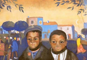 Salvador Dali - Two Gypsy Lads (1921) - 17" x 22" Fine Art Print - Picture 1 of 1