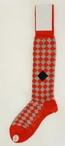 Calcetines de vestir para hombre VK Nagrani sobre la pantorrilla Rombi L282 ROJO - Imagen 1 de 3
