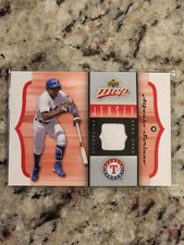 2005 Upper Deck MVP Alfonso Soriano Jersey Relic #GU-AS Texas Rangers
