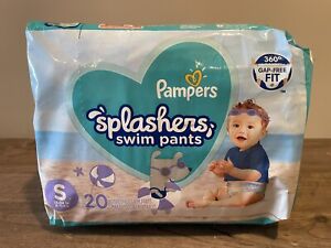 Swim Diaper Pampers Splashers Small Diapers 13-24 lb 20 Disposable Sealed NIP