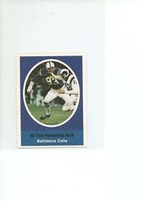 TED HENDRICKS 1972 Sunoco Football stamp Baltimore Colts NR MT