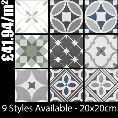 SAMPLE Pattern Slip Resistant Backsplash Ceramic Feature Wall Floor Tile 9 TYPES - Image 1 of 2