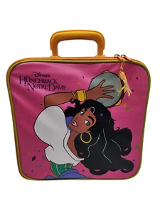 DISNEY Hunchback of Notre Dame Bag Esmeralda Square Vintage LUGGAGE SUITCASE - Picture 1 of 9
