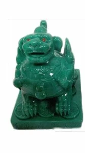 StealStreet SS-MU-G241222 4 Inch Green Pi Yao with O Wings Figurine - Picture 1 of 1