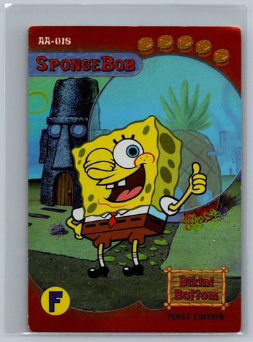 2003 Upper Deck SpongeBob SquarePants TCG SpongeBob #AA-018 First ...