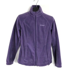 Chaqueta polar Columbia Benton Springs cremallera completa para mujer talla pequeña púrpura exterior - Imagen 1 de 11