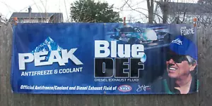 John Force NHRA Drag Racing Track Event Banner Flag Peak Antifreeze Blue Def 8' - Foto 1 di 4