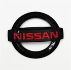 Glossy Black Red Front Rear Car Emblem Badge Fit Nissan 350Z 4 1/2 inch (113mm) Nissan 370Z