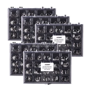 5X AZDENT Dental Orthodontic Buccal Tube Bands Roth 0.022 1st Molar 16#-35# - Picture 1 of 11