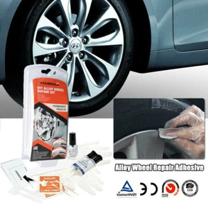 ALLOY WHEEL RIM REPAIR KIT CURB DAMAGE SCUFFS AND SCRAPES **UK SELLER** - Picture 1 of 12
