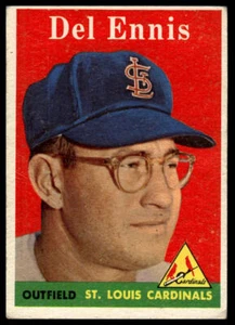 1958 Topps #60b Del Ennis Name in weißen Buchstaben - Bild 1 von 2