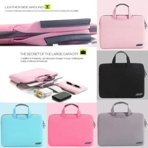 Plain Soft Handbag Laptop Cover Bag For MacBook Dell  HP 11"12"13"15.4"15.6"inch - Picture 1 of 17