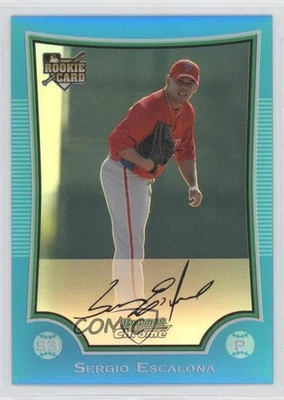 2009 Bowman Chrome Blue Refractor /150 Sergio Escalona #59 Rookie RC - Image 1 of 2