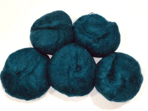 Ironstone Warehouse Yarn Mohair Wool Blend Dark Teal 5 Cakes 1.4 oz - Picture 1 of 4