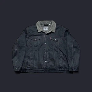 Levis Men’s Denim Jacket Fresh Leaves Justin Timberlake Sherpa Lined Size 2XL - Picture 1 of 4