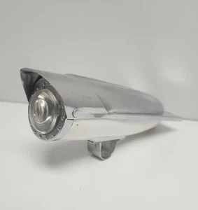 Vintage Torpedo Rocket Bicycle Handlebar Headlight Lamp Hong Kong Works! - Picture 1 of 12
