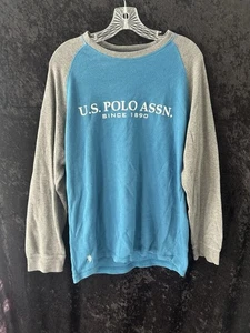 Sudadera térmica de manga larga XL azul gris polo U S para hombre  - Imagen 1 de 5