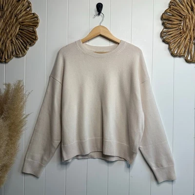 Suéter Athleta Lana Merino Cachemira Pullover XL Foto 1 de 4