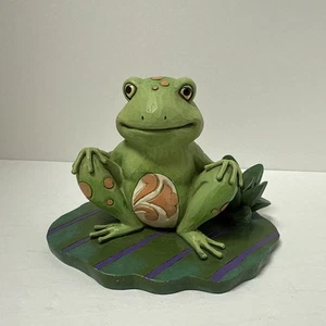 2013 Jim Shore Frosch auf Lily Pad - Heartwood Creek Bounce with Me Enesco Figur - Bild 1 von 6