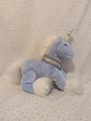 2007 Animal Alley Toys R Us звезды единорог плюшевая игрушка синий белый 18» - Изображение 1 из 4
