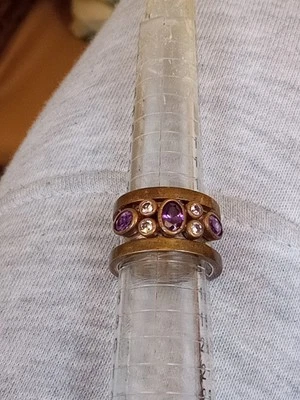 ANELLO DONNA IN ARGENTO 925  ametista - Immagine 1 di 4