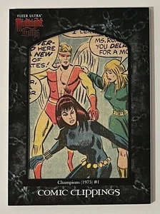 MARVEL COMIC CUT - 2022 MIDNIGHT SONS CC2-23 - 32/40 - BLACK WIDOW - CHAMPIONS 1 - Picture 1 of 2