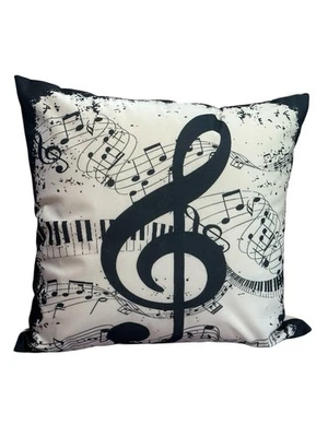 NEW novelty throw pillow 18x18 inches pillowcase & insert included music - Imagem 1 de 2