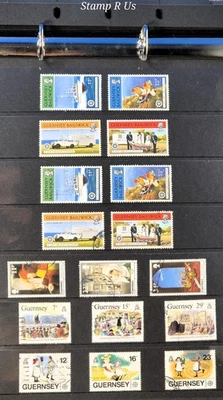 Great Britain - BAILIWICK OF GUERNSEY - Mix Stamp Sets - Mint/Used 1970s & 1980s - Image 1 of 4