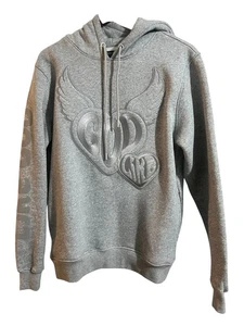 Herren ROKU STUDIO Pullover Hoodie Gr. Small Meliert Grau Neu - Bild 1 von 7