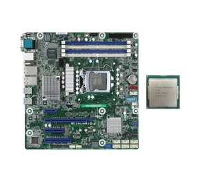 ASRock Rack E3C246D4U2-2T mATX Motherboard + Intel CC150 3.50GHz 8 Cores 16T CPU - Picture 1 of 6