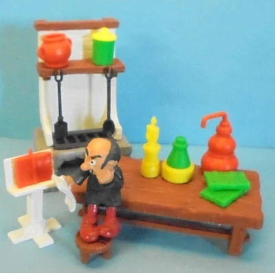 40601 GARGAMELS LABOR 1. alte VERSION 23 Einzelteile KOMPLETT W.Germany SCHLEICH - Bild 1 von 4