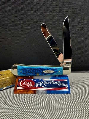 2008 Case XX Pocket Worn azul caribenho caçador de ossos usado na caixa! - Imagem 1 de 4