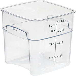 Cambro Polycarbonate Square Food Storage Container, 3.8 Litre Capacity - Picture 1 of 12