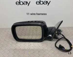 02-08 BMW E65 E66 745I 750LI 760I ESPEJO RETROVISOR PUERTA LADO IZQUIERDO CONDUCTOR NEGRO 11 CABLES OEM - Imagen 1 de 9