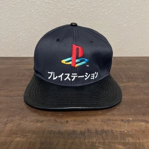 Offizielle Playstation japanische Baseballkappe - schwarz, SnapBack, Kunstlederkrempe - Bild 1 von 9